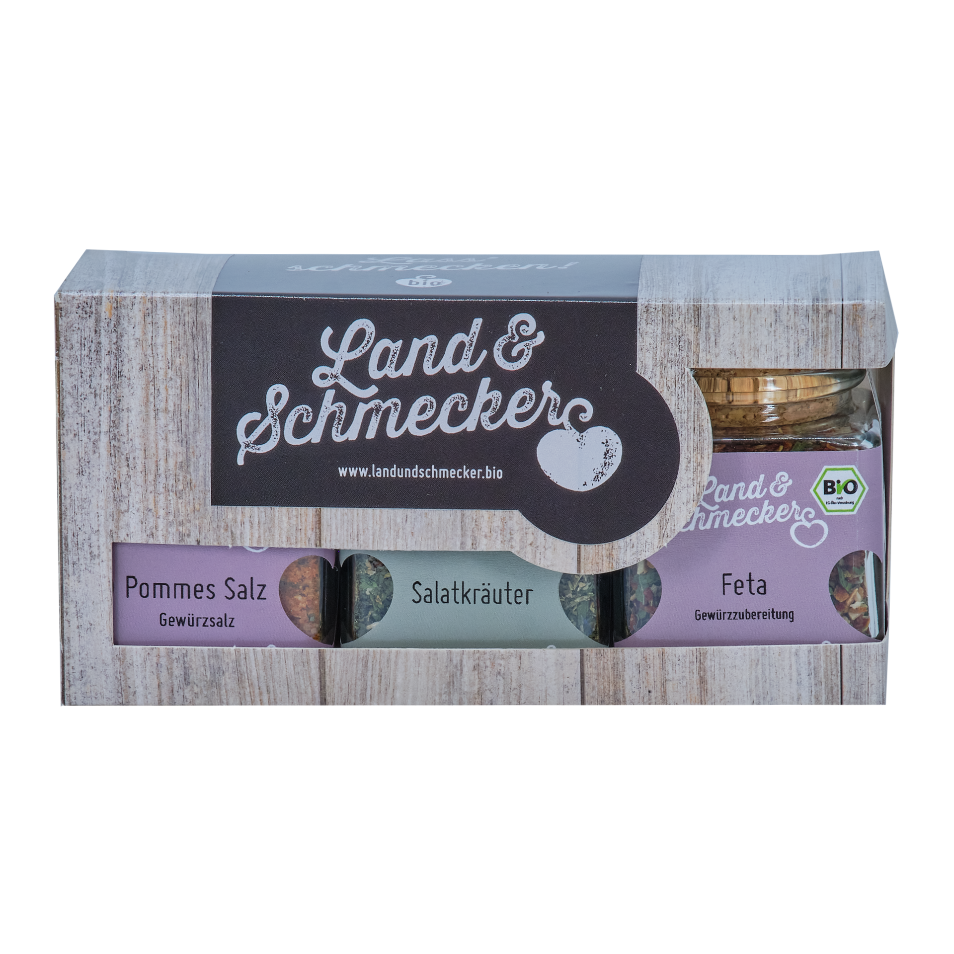 3er Box (Pommes Salz, Salatkräuter, Feta)